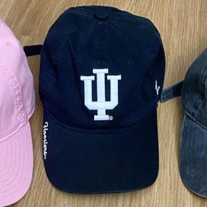 Indiana University black baseball hat